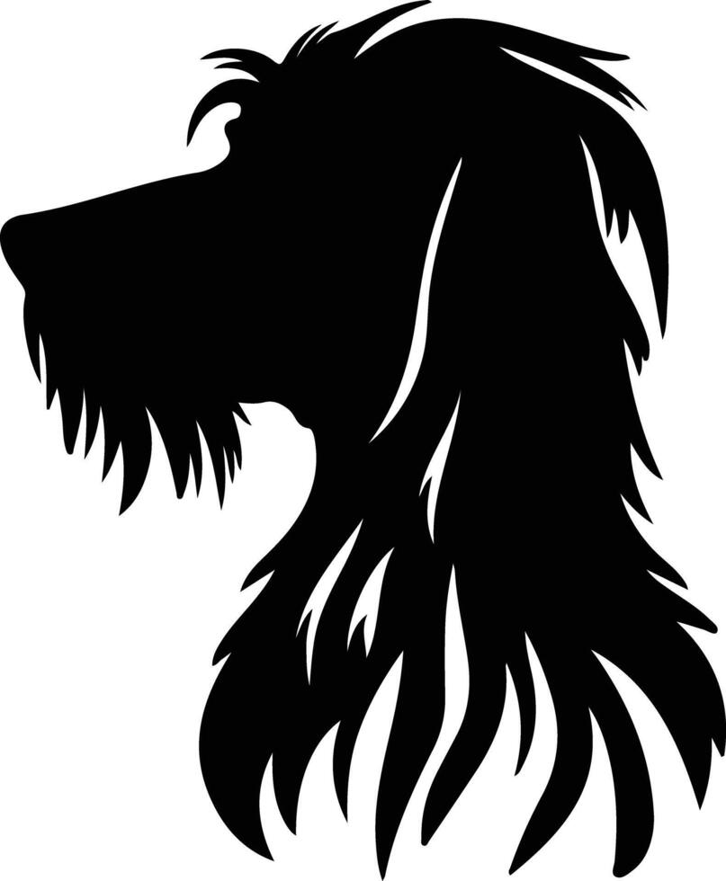 Lwchen silhouette portrait vector