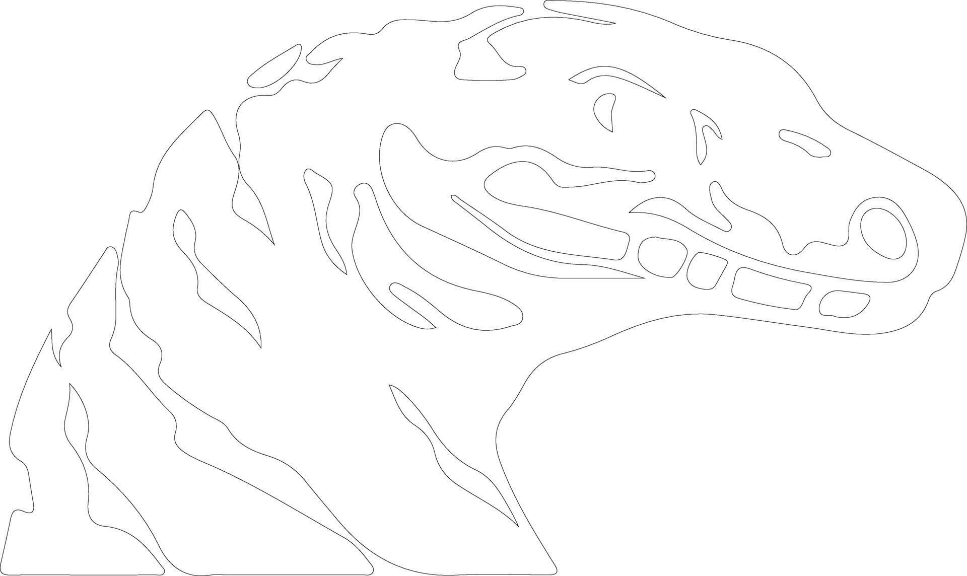 African rock python outline silhouette 38495410 Vector Art at Vecteezy