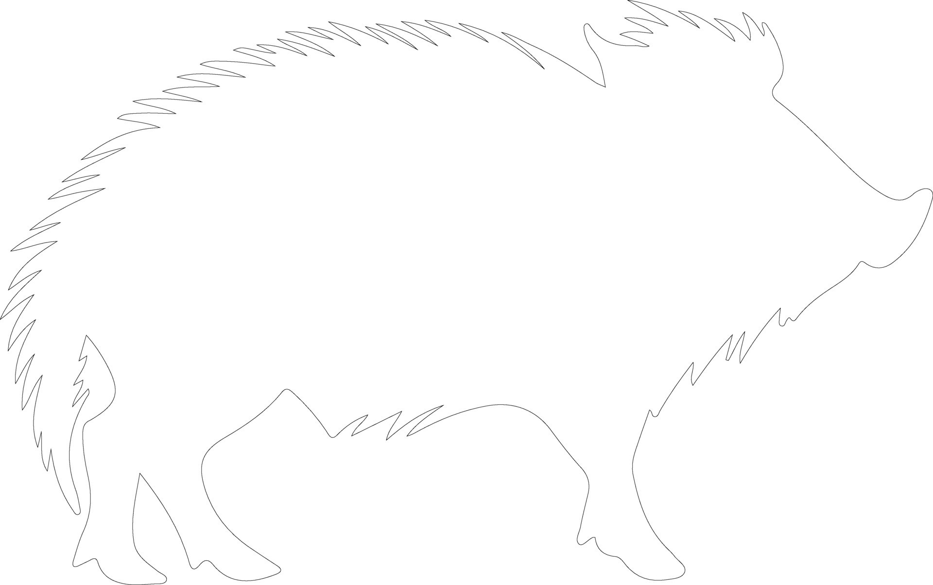 javelina outline silhouette 38495651 Vector Art at Vecteezy