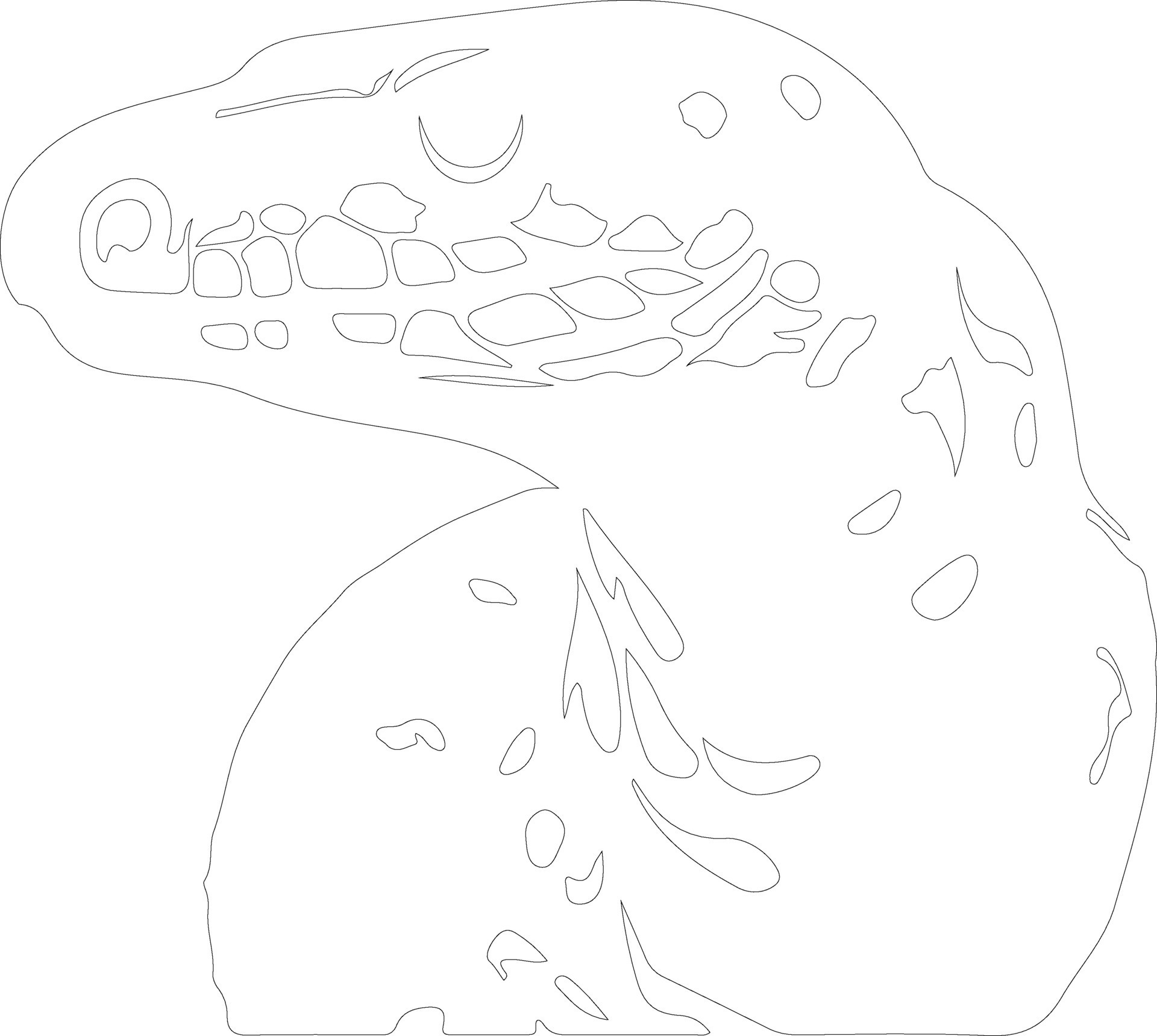 African rock python outline silhouette 38495786 Vector Art at Vecteezy