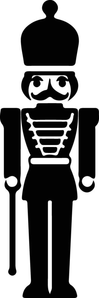 Nutcracker  black silhouette vector