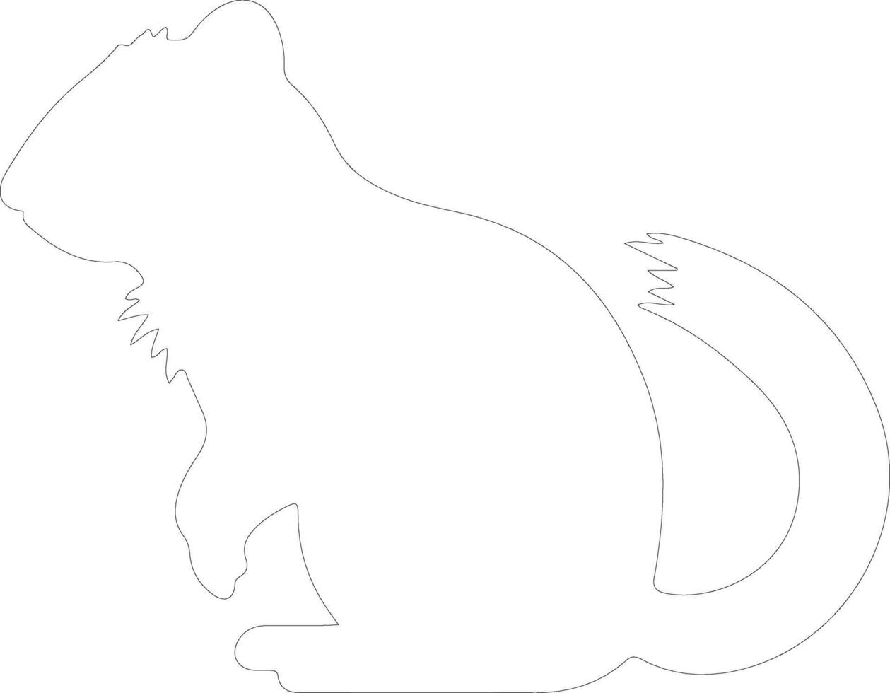 mammal  outline silhouette vector