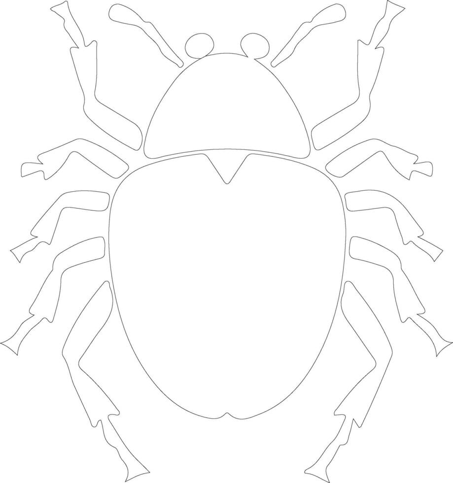 cama error contorno silueta vector