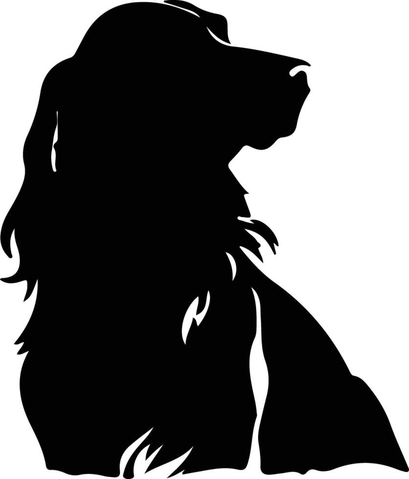 Gordon Setter  silhouette portrait vector