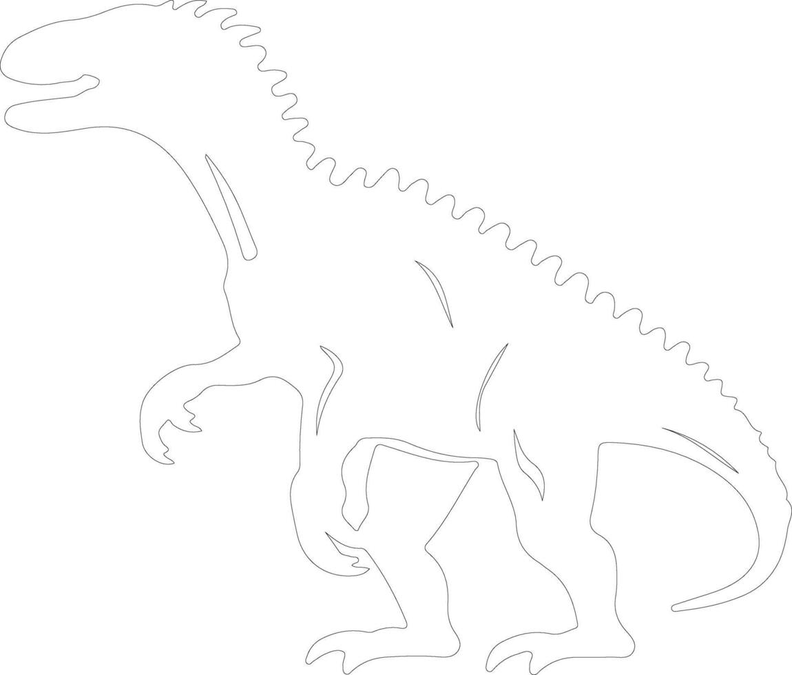 Quaesitosaurus   outline silhouette vector