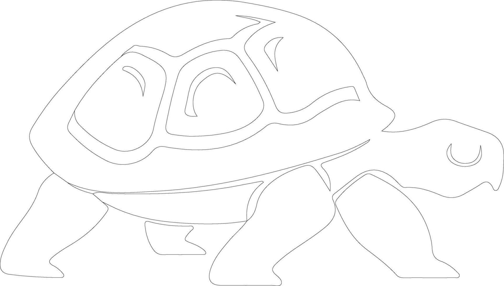 tortoise   outline silhouette vector