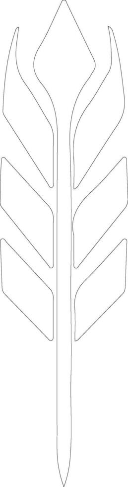 Arrow icon  outline silhouette vector