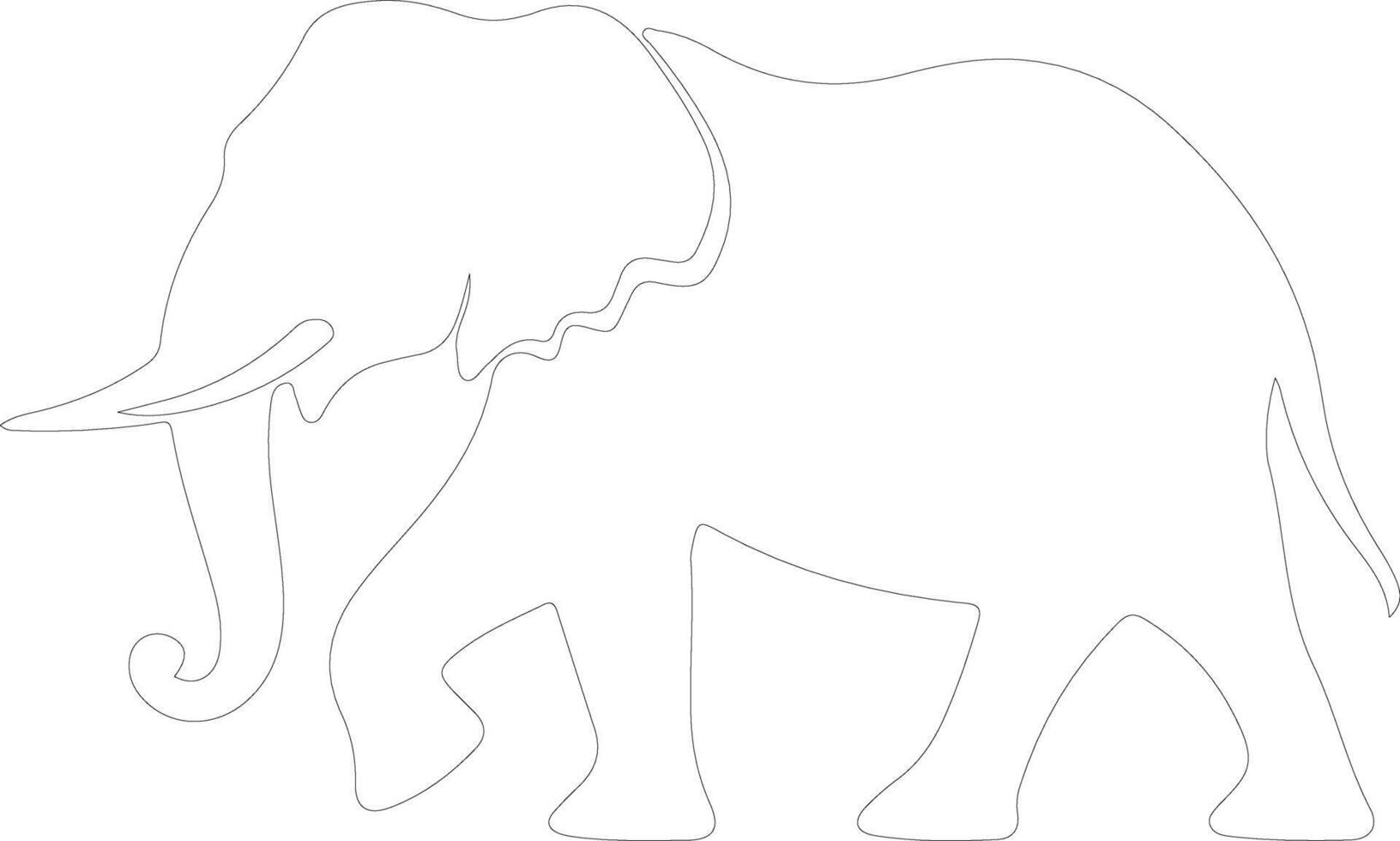 platybelodon   outline silhouette vector