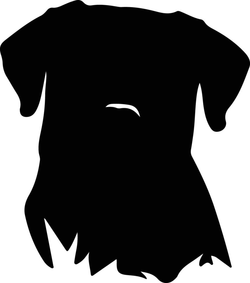 Cane Corso  silhouette portrait vector