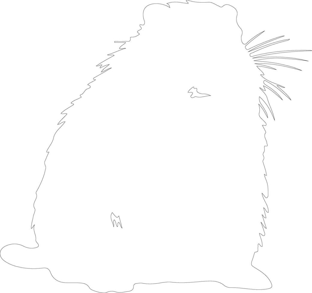 coypu outline silhouette vector