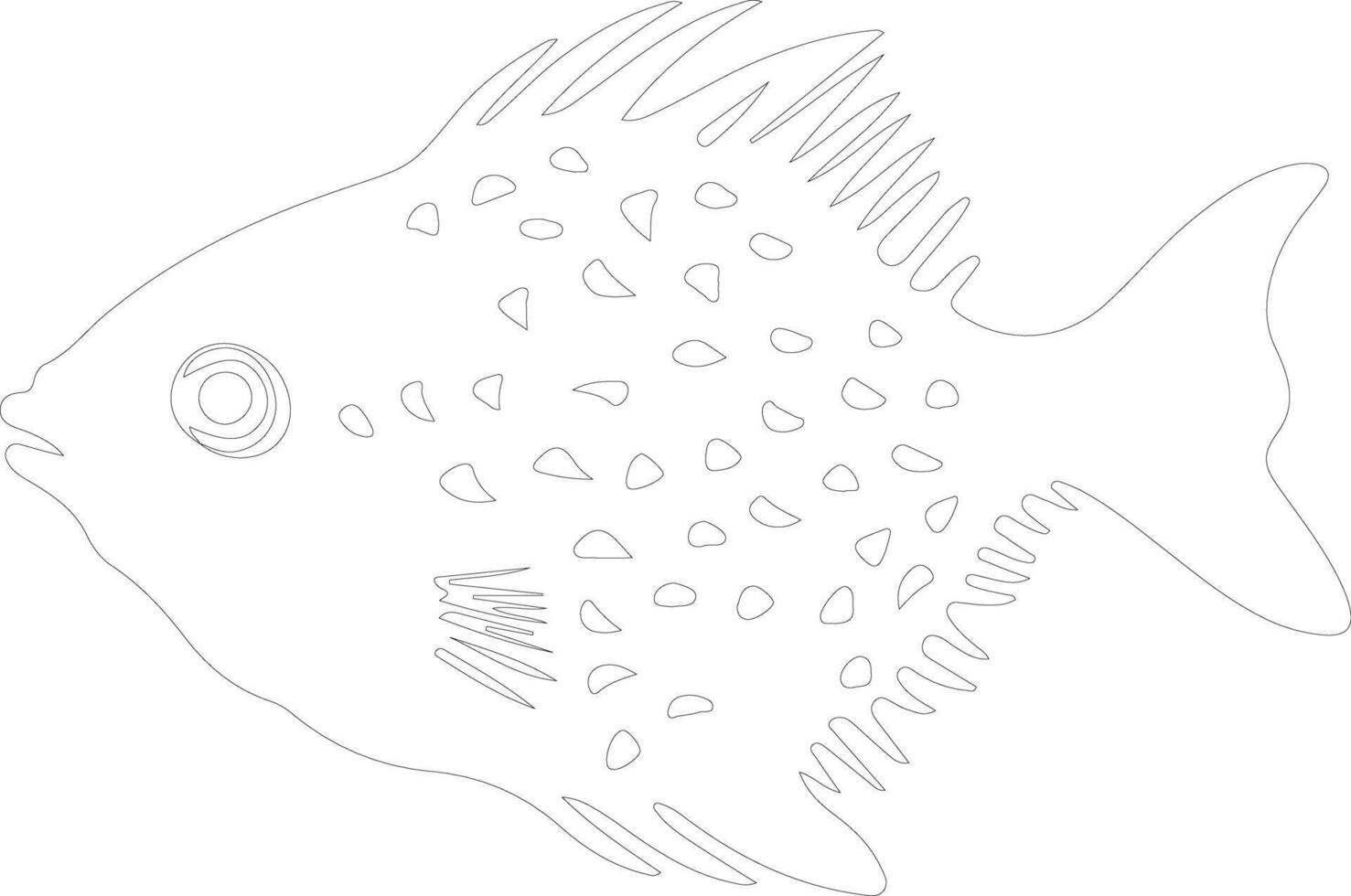 fugu   outline silhouette vector