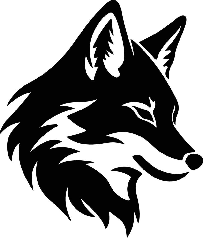 Arctic fox silhouette portrait 38496793 vector art at vecteezy