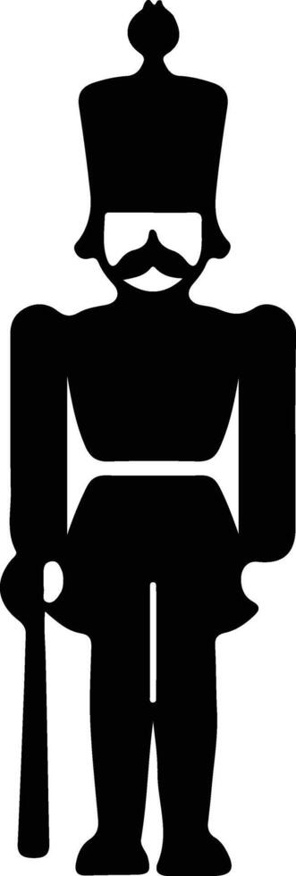 Nutcracker  black silhouette vector