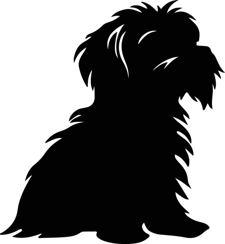 Lwchen    black silhouette vector
