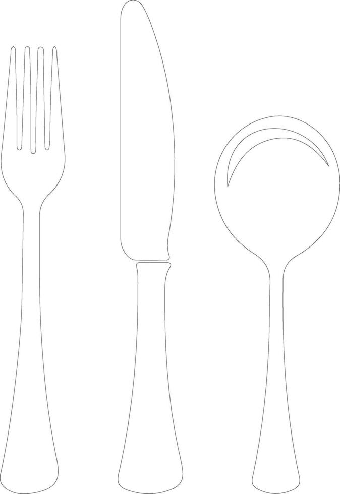 Menu  outline silhouette vector