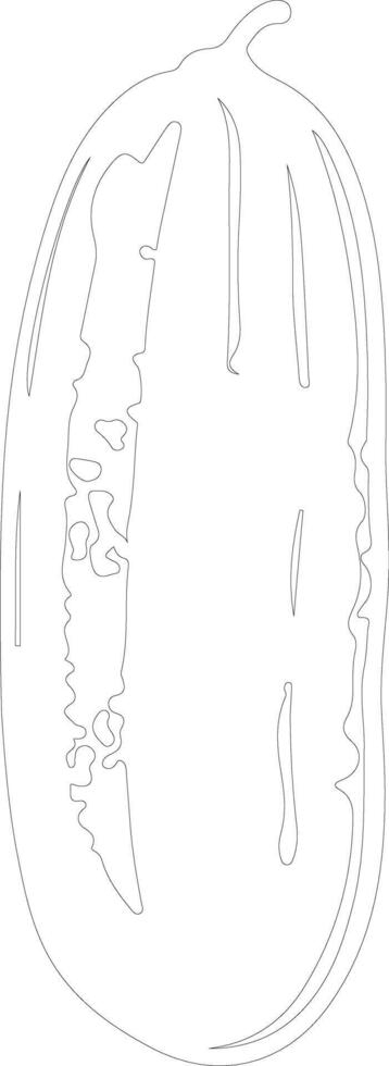 pickle  outline silhouette vector