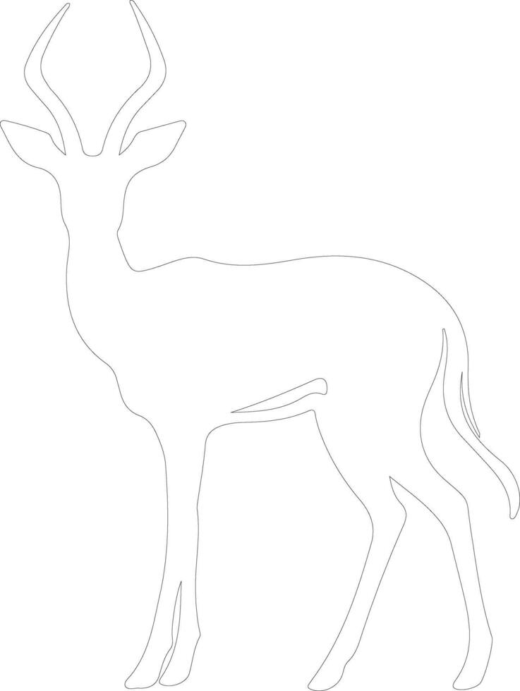 impala  outline silhouette vector