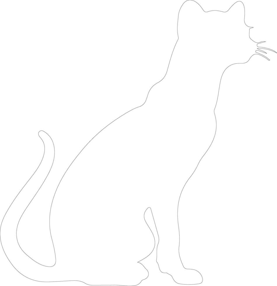 fossa   outline silhouette vector
