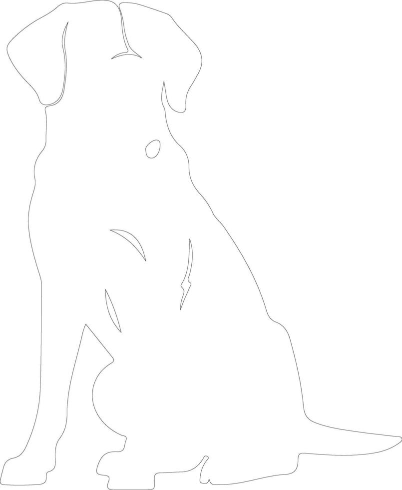 dog   outline silhouette vector