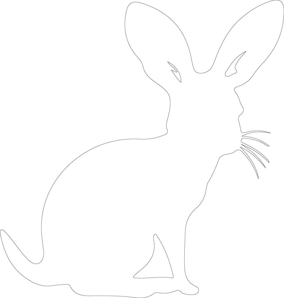 bilby  outline silhouette vector