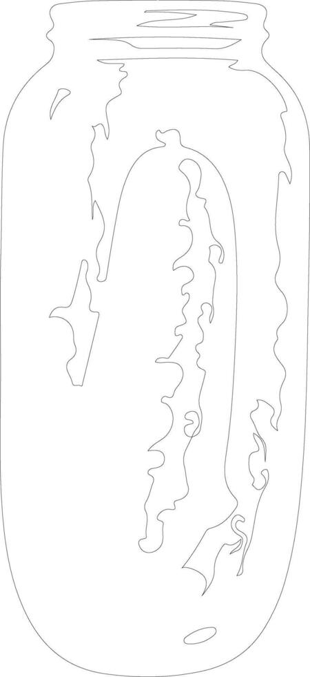 pickle  outline silhouette vector