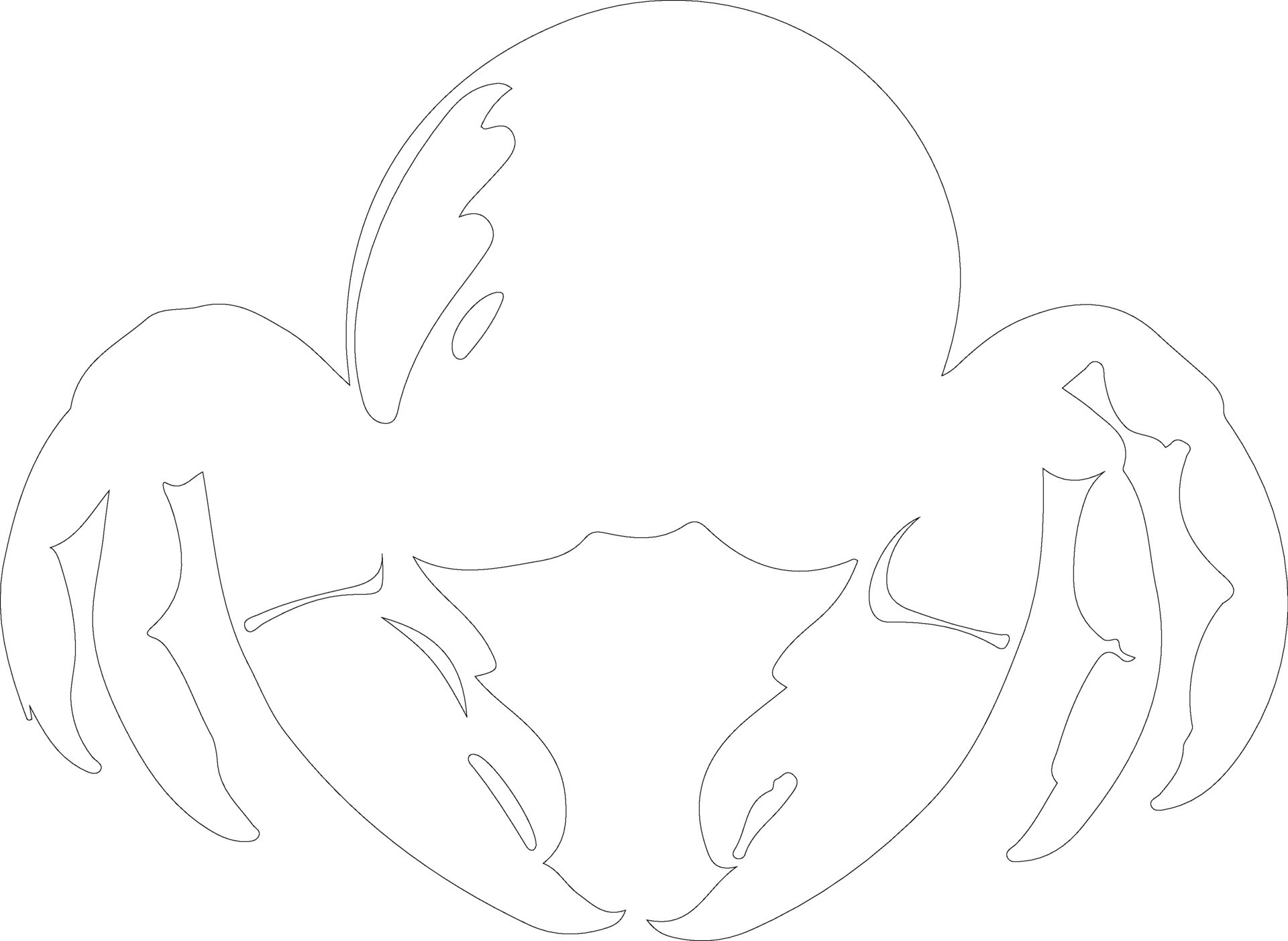 Hermit Crab Outline Silhouette 38497439 Vector Art At Vecteezy Hermit Crab Outline Silhouette Vector