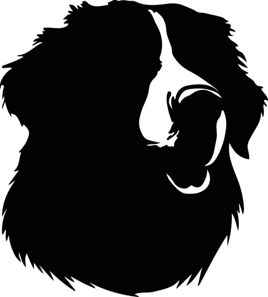 Great Pyrenees   black silhouette vector