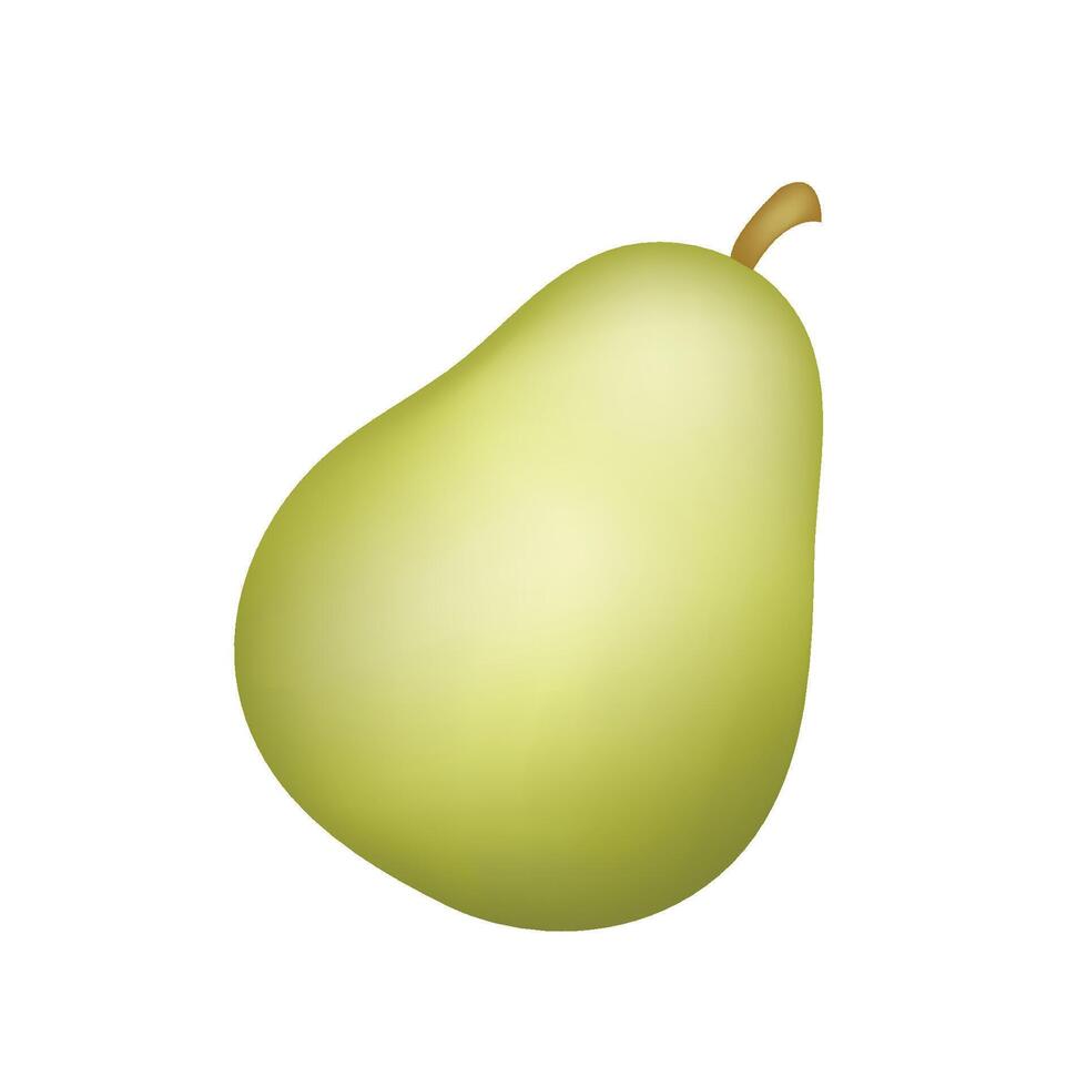 Pera Fruta emoji vector diseño. Arte ilustración agricultura comida granja producto. melocotón aislado en blanco antecedentes.