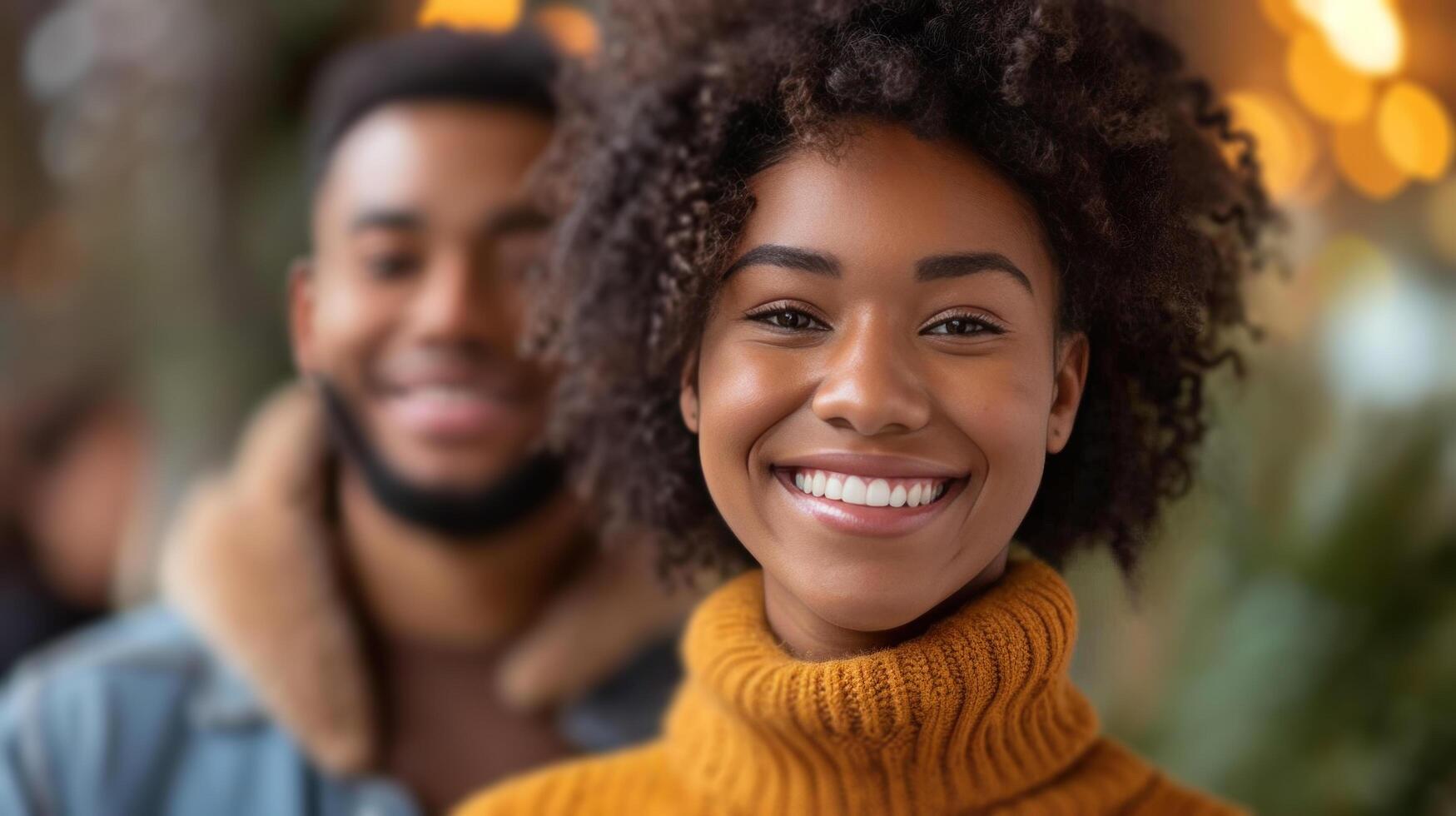 AI generated Couple celebrating milestones, their affection evident in warm, tight embraces photo