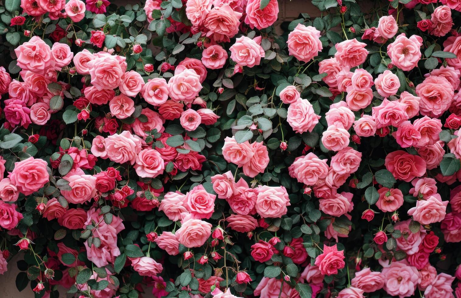 AI generated roses wallpaper pink roses wallpaper on white photo