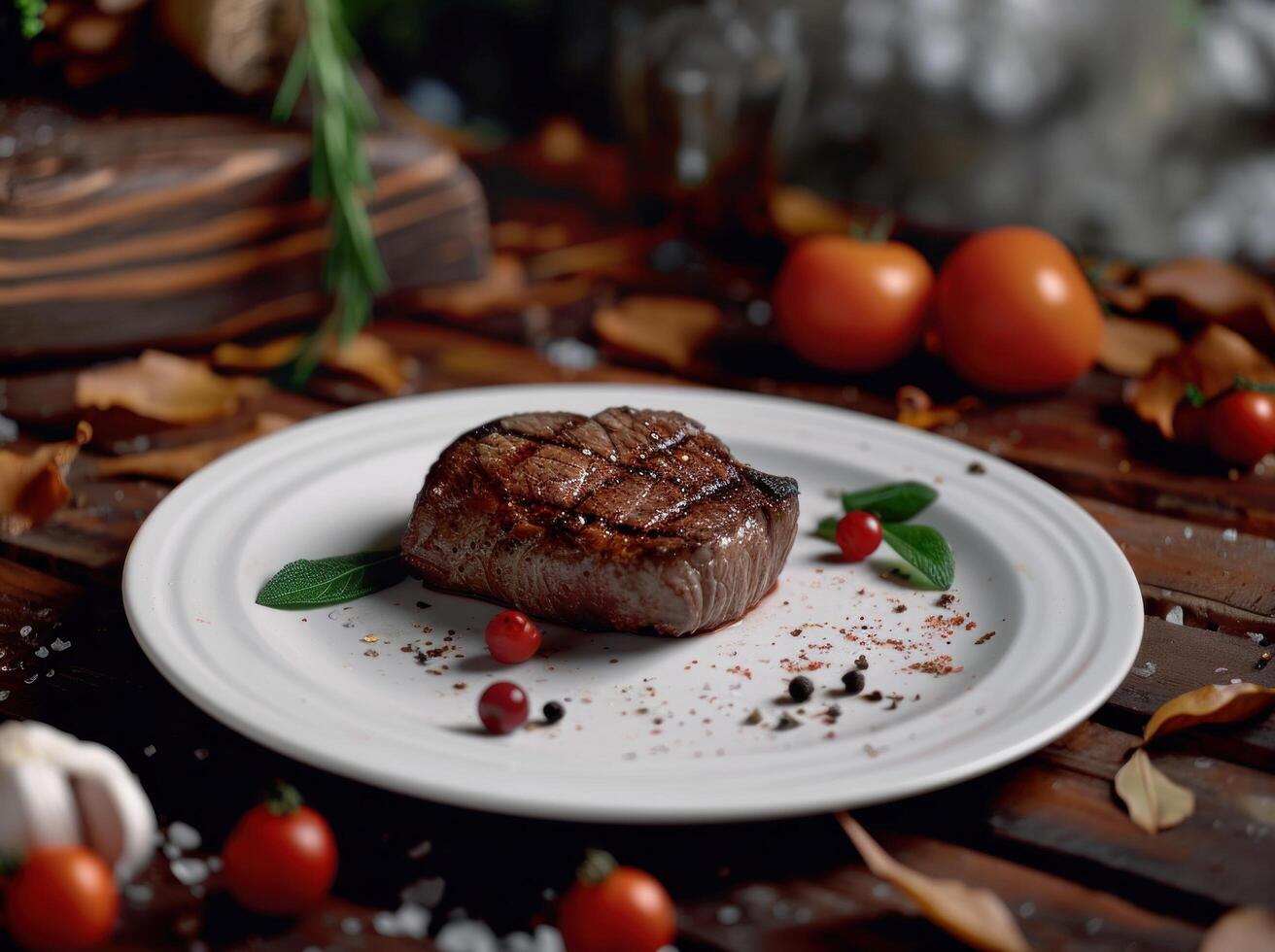 AI generated big game steak is not for lunch photo