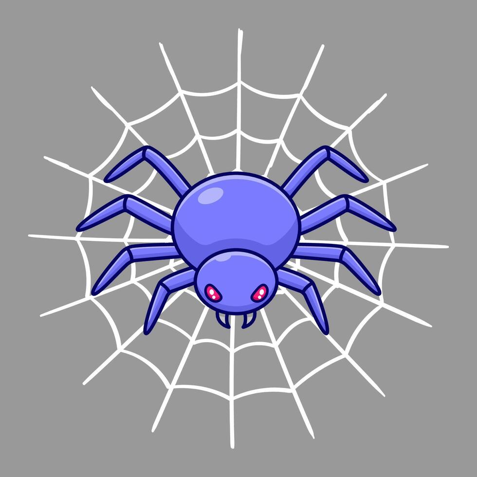 free vector cartoon spider art design, vector illustration good for sticker
