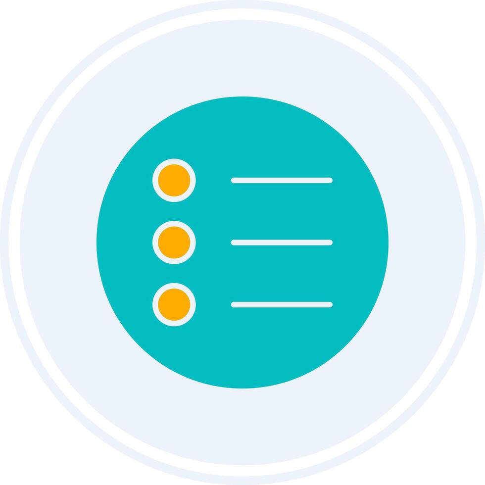 Options Glyph Two Colour Circle Icon vector
