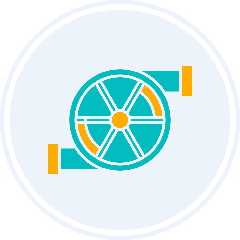 Turbo Glyph Two Colour Circle Icon vector