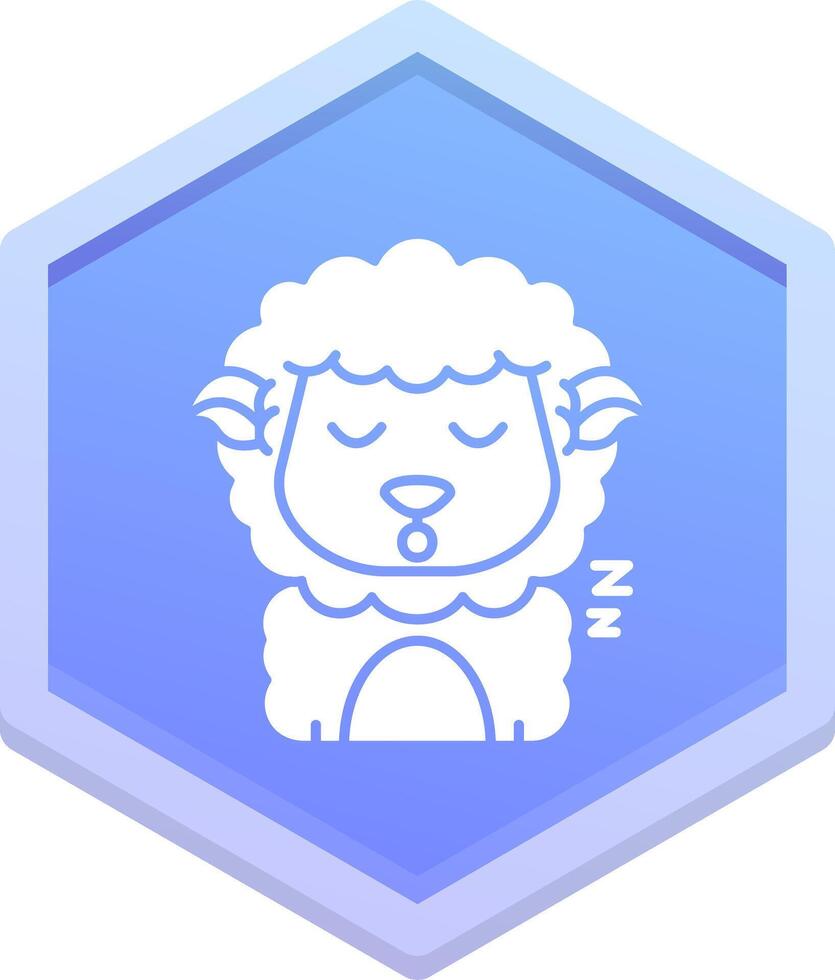 dormir polígono icono vector