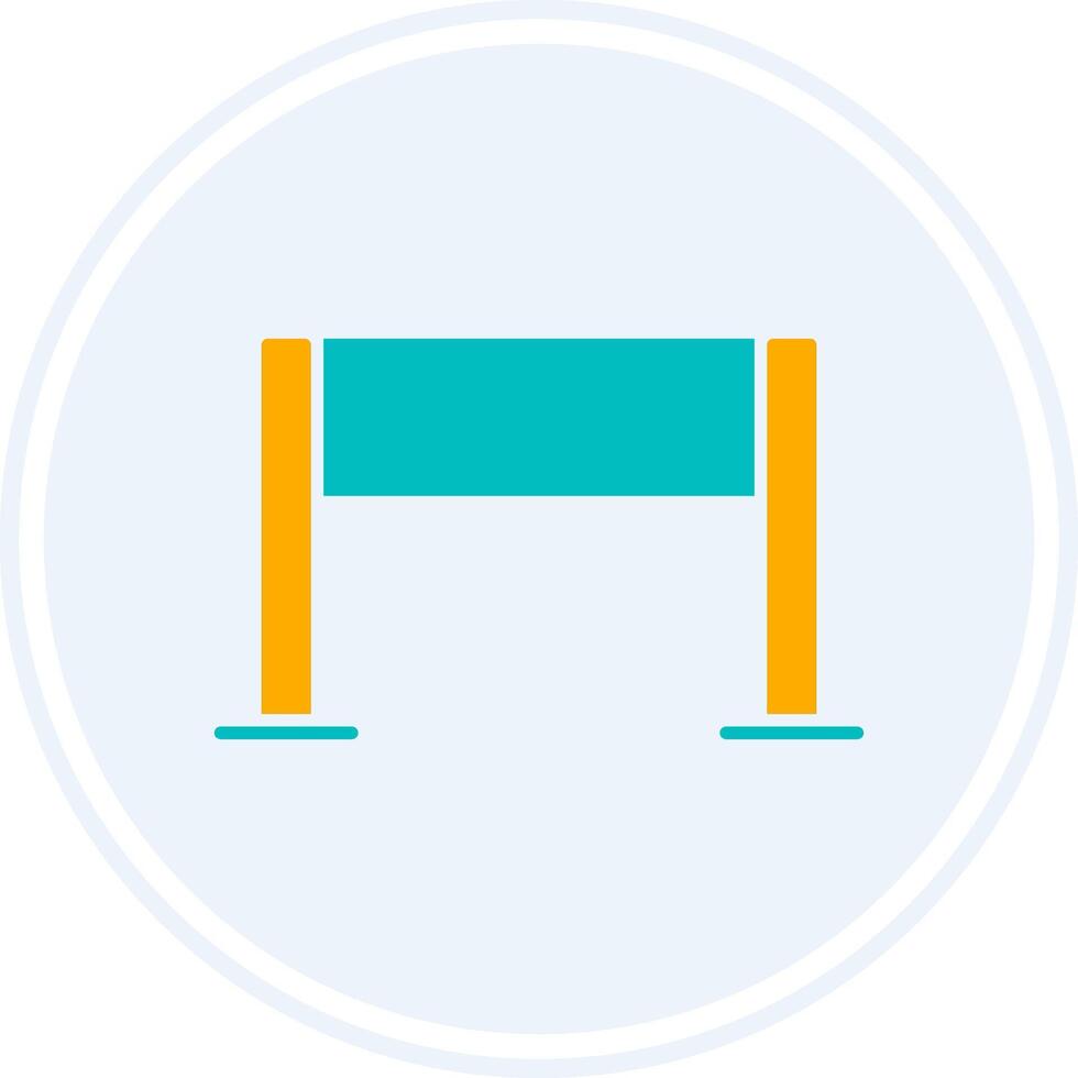 Gameplay Glyph Two Colour Circle Icon vector