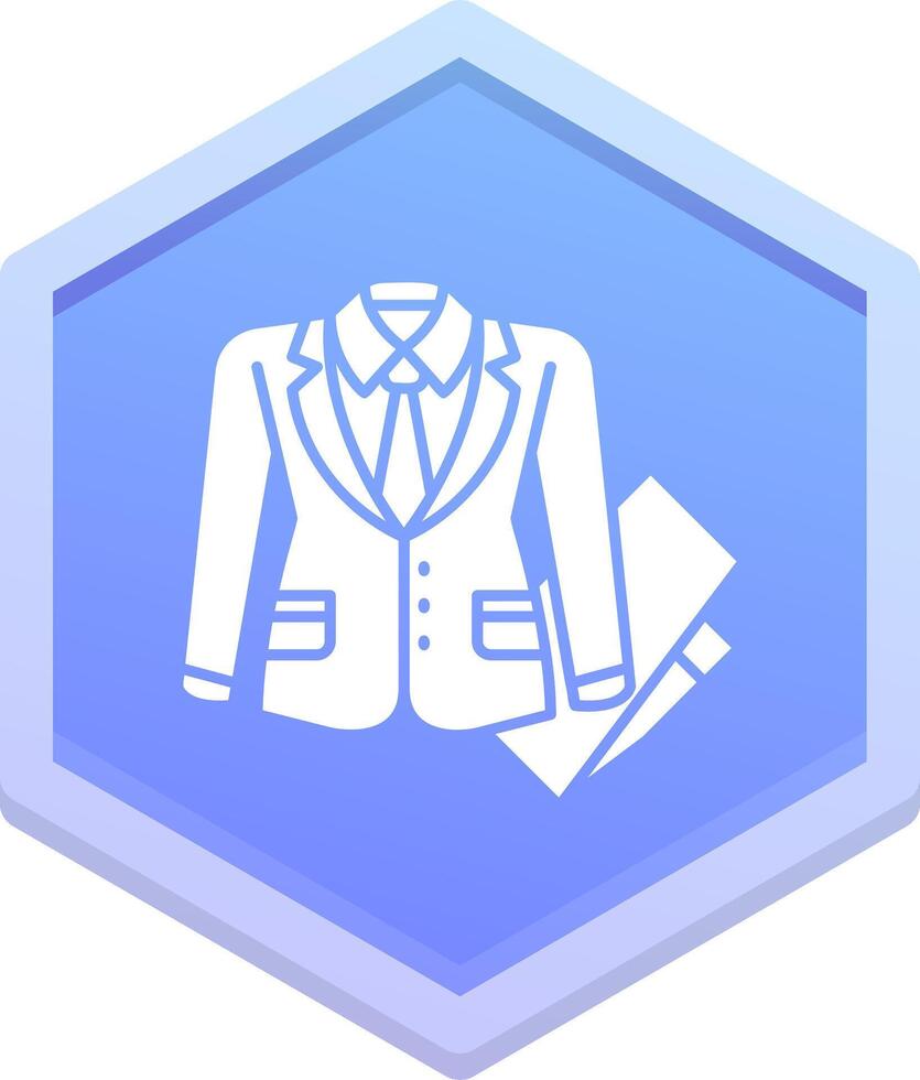 Business suit Polygon Icon vector