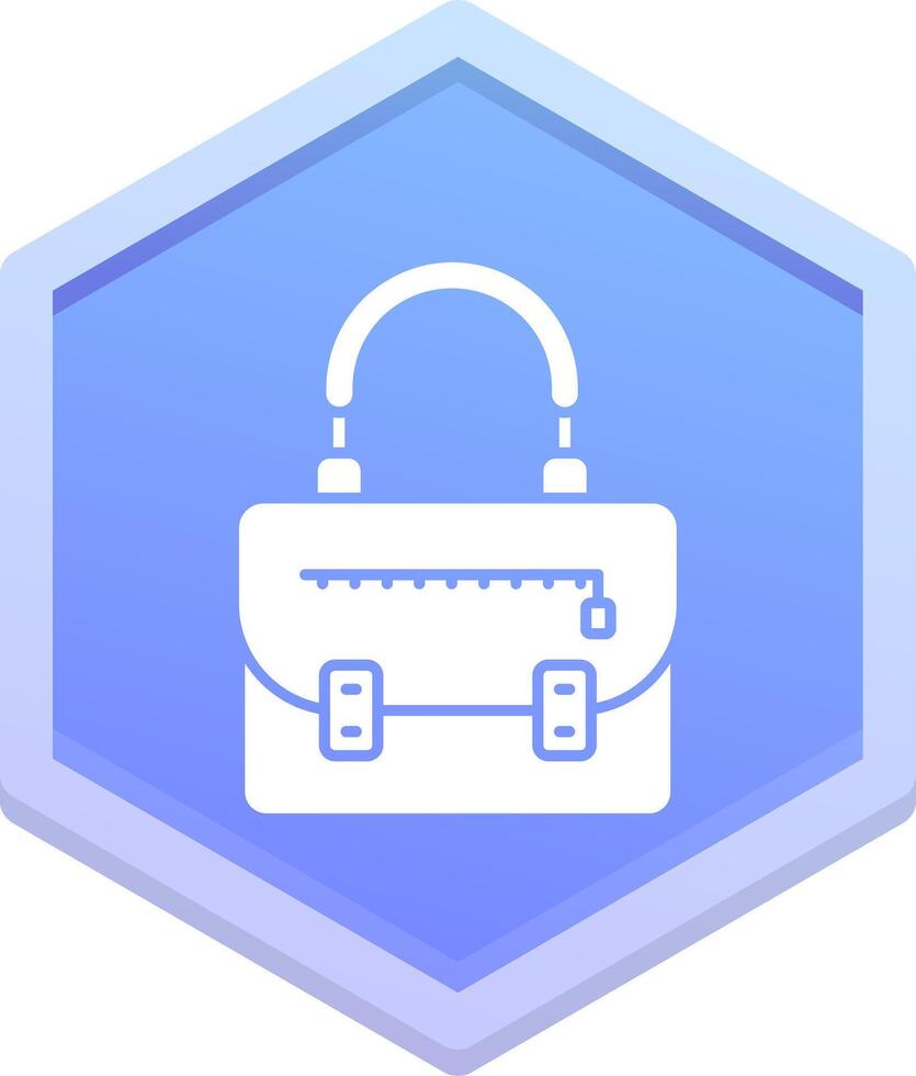 Handbag Polygon Icon vector