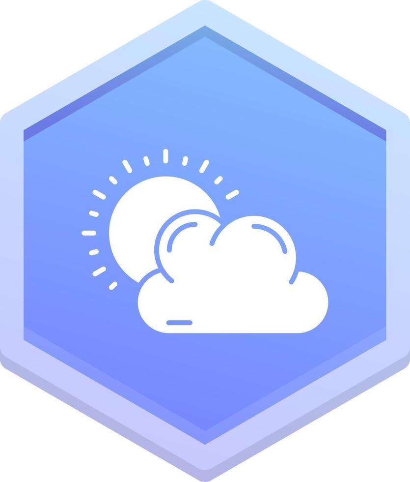 Weather Polygon Icon vector