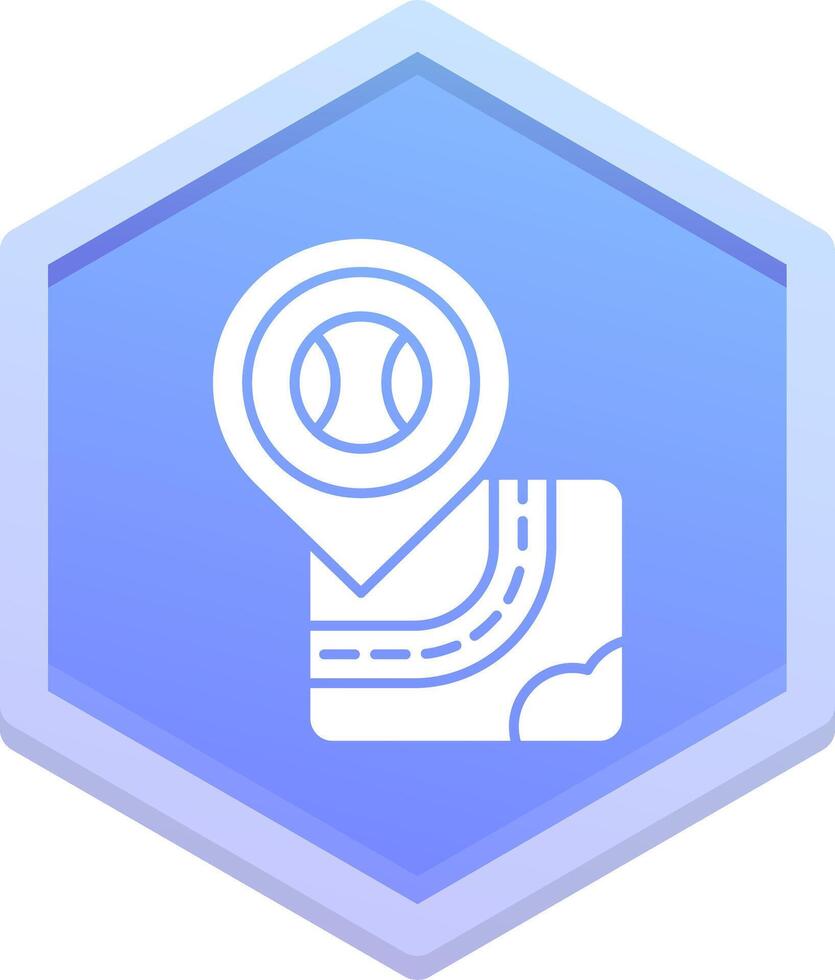 Tenis Polygon Icon vector