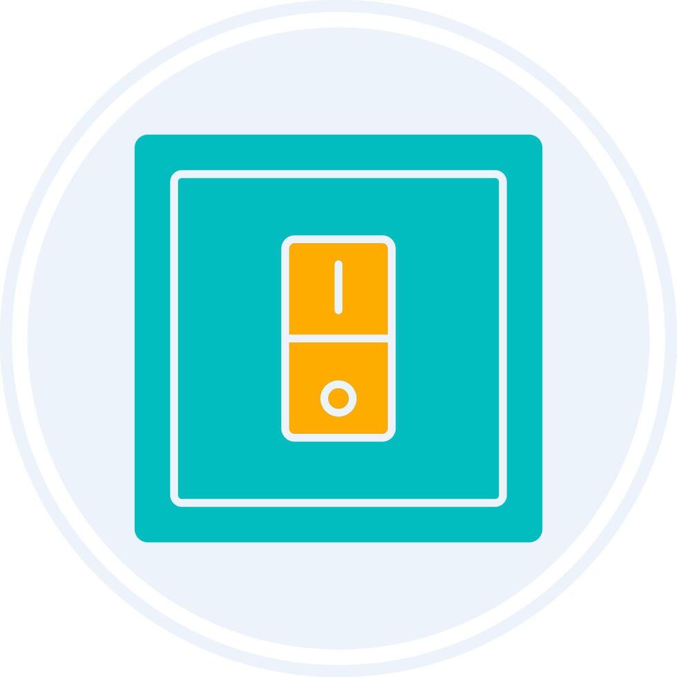 Switcher Glyph Two Colour Circle Icon vector
