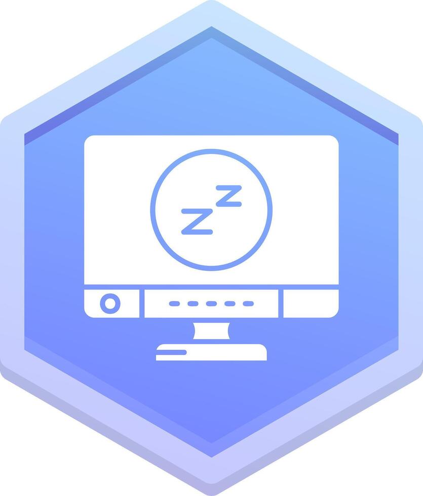 dormir polígono icono vector