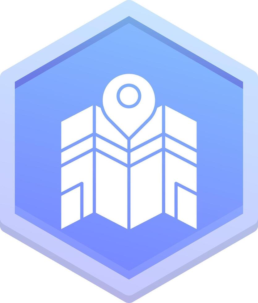 Map Polygon Icon vector