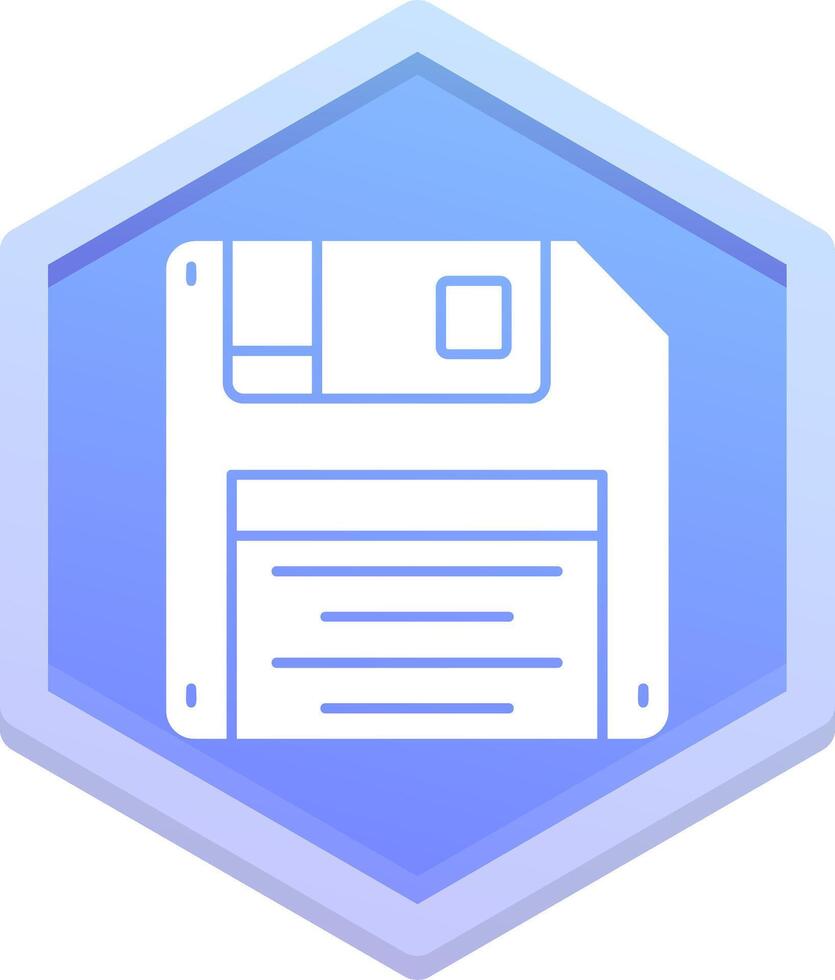 Floppy disk Polygon Icon vector
