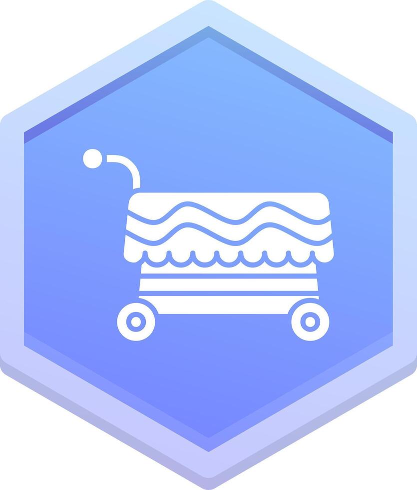 Cart Polygon Icon vector