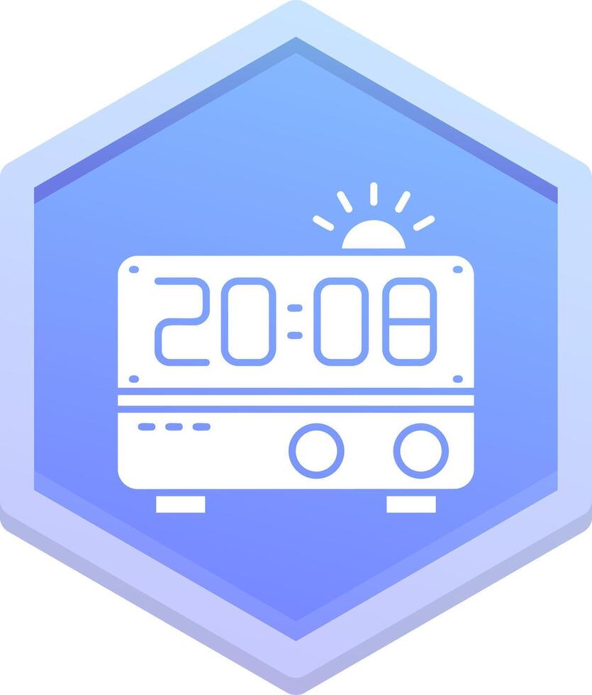 Alarm clock Polygon Icon vector