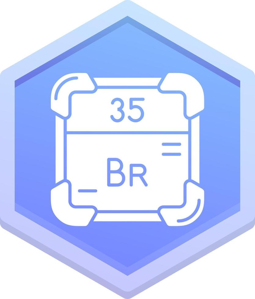 bromo polígono icono vector