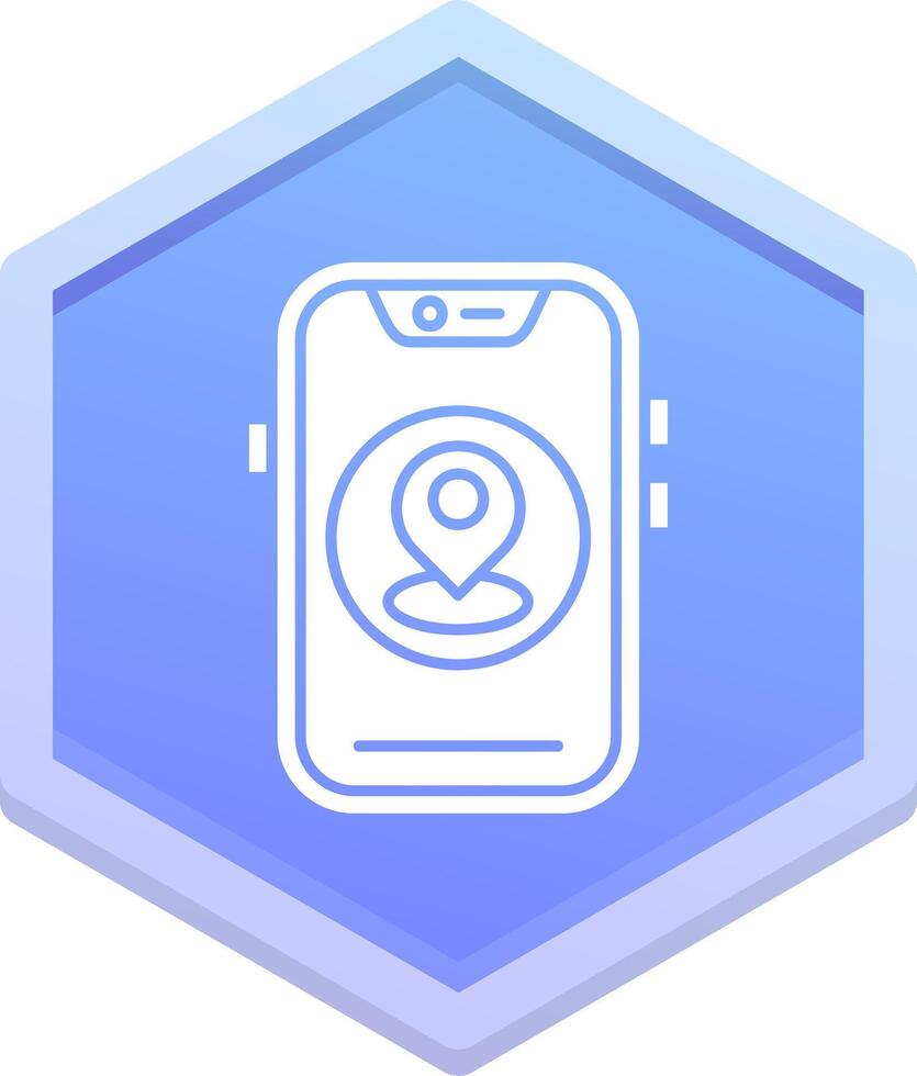Location Polygon Icon vector