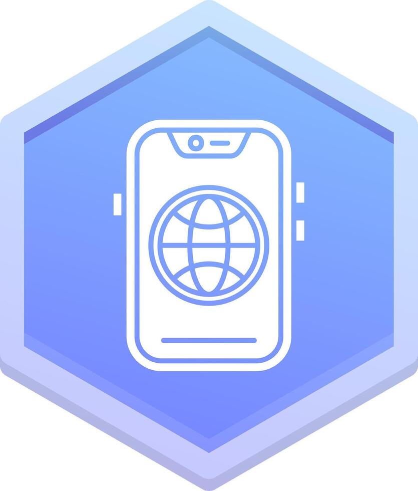 Global Polygon Icon vector