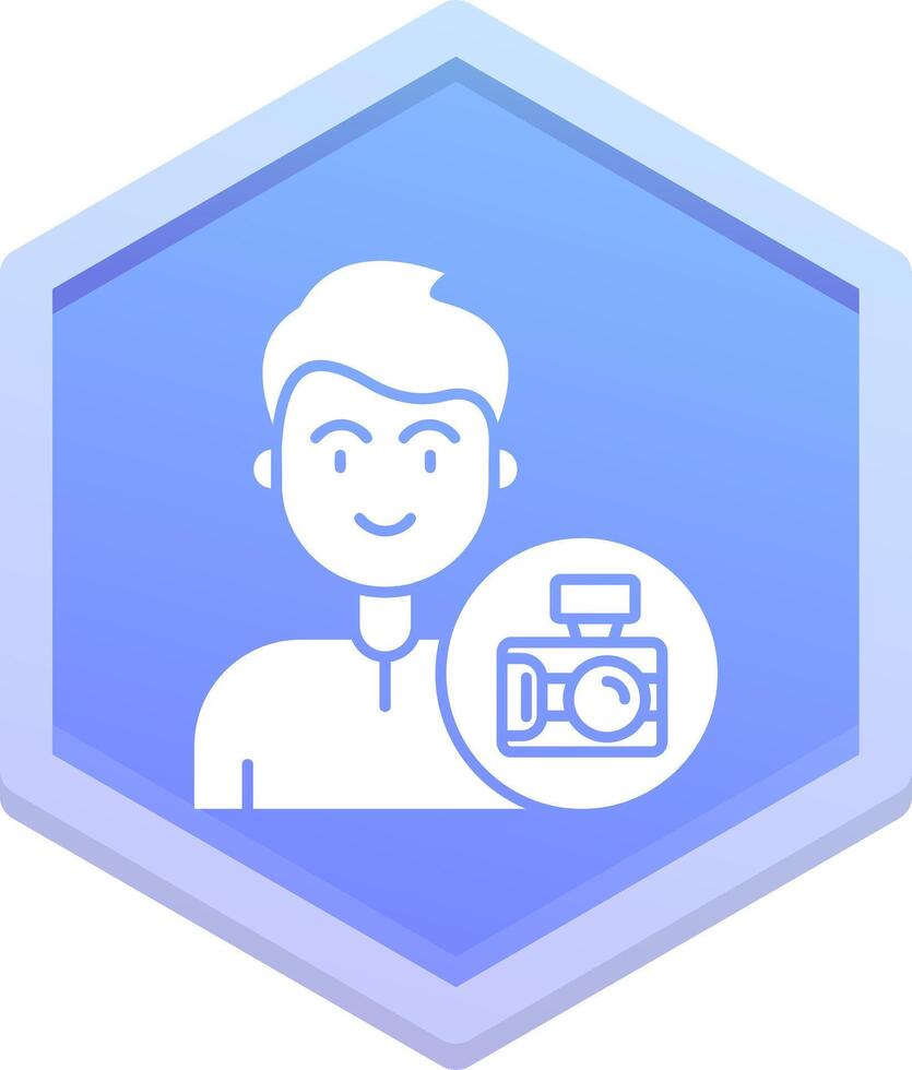 Camera Polygon Icon vector